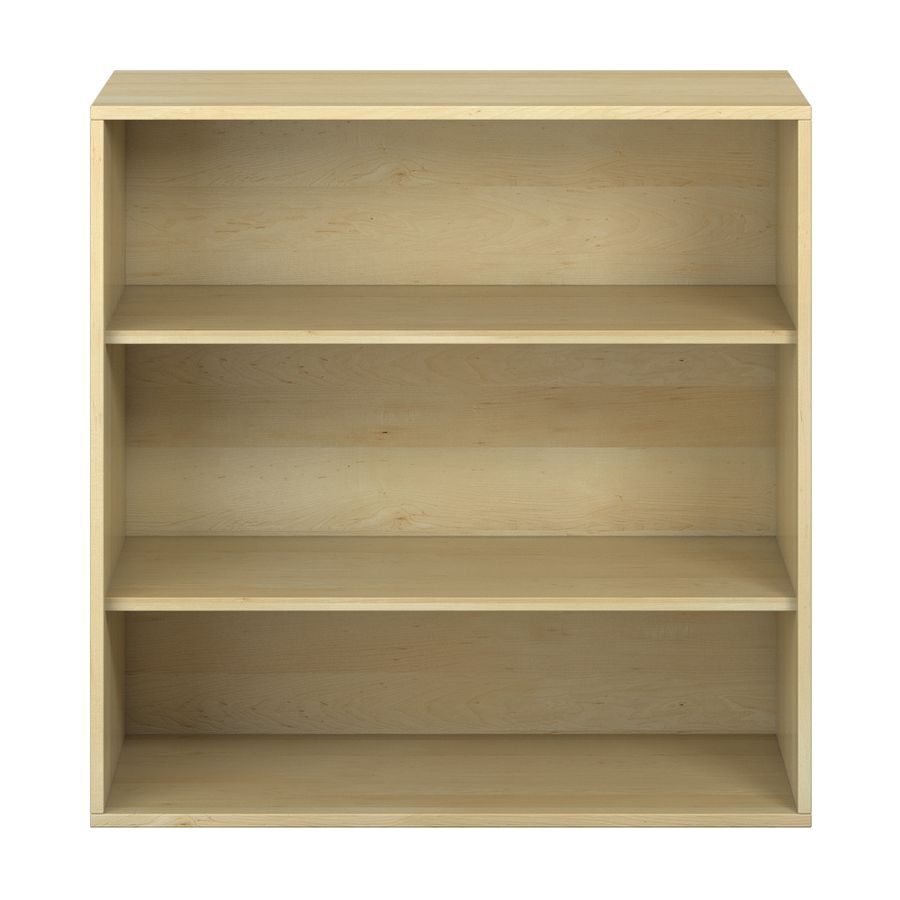 Pureo Regalschrank offen Furnier, mit 2 Einlegeböden, B 100 x H 100 x T 60 cm