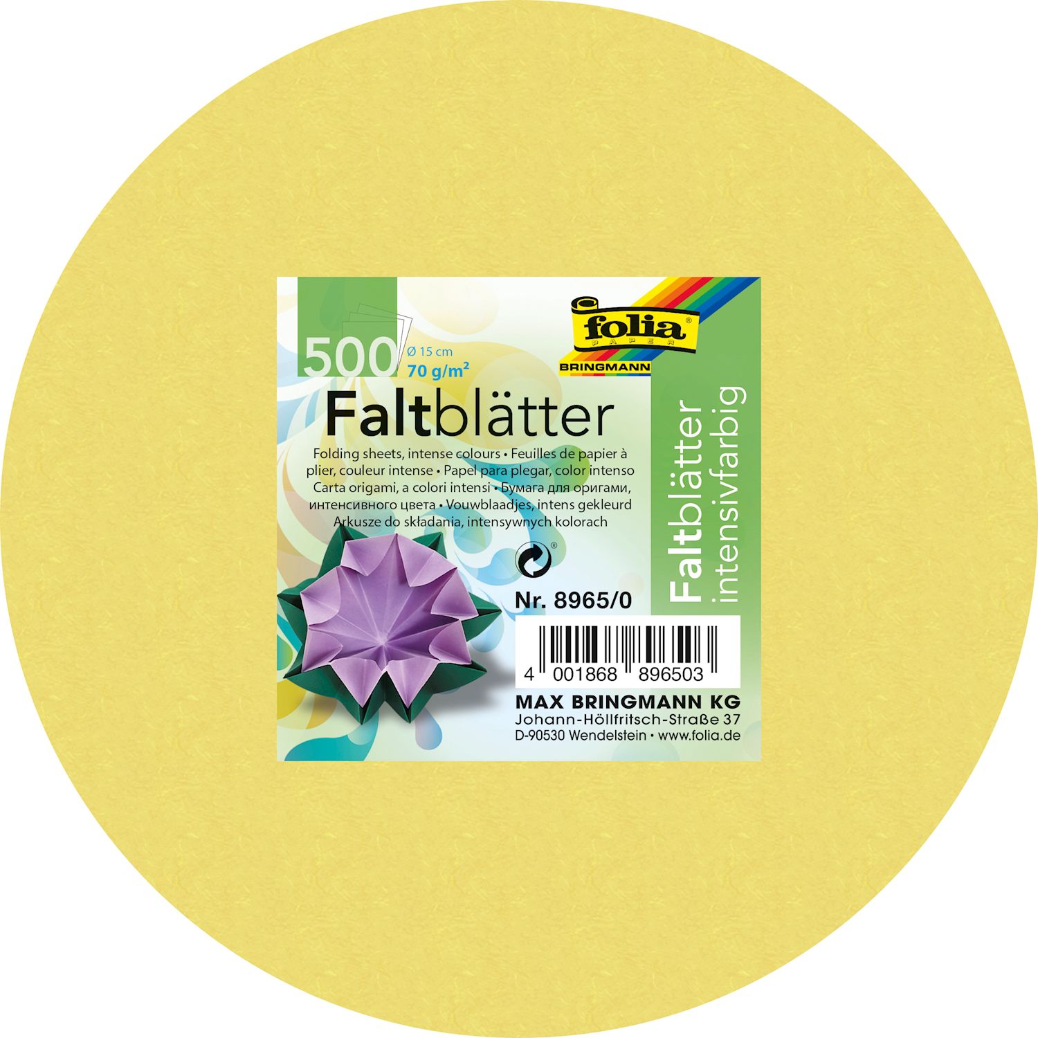 Faltpapier ø 15 cm