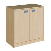 Doppeltürenschrank mit Sockel, ohne Mittelwand, mit 2 Einlegeböden, B 78 x H 80 x T 40 cm