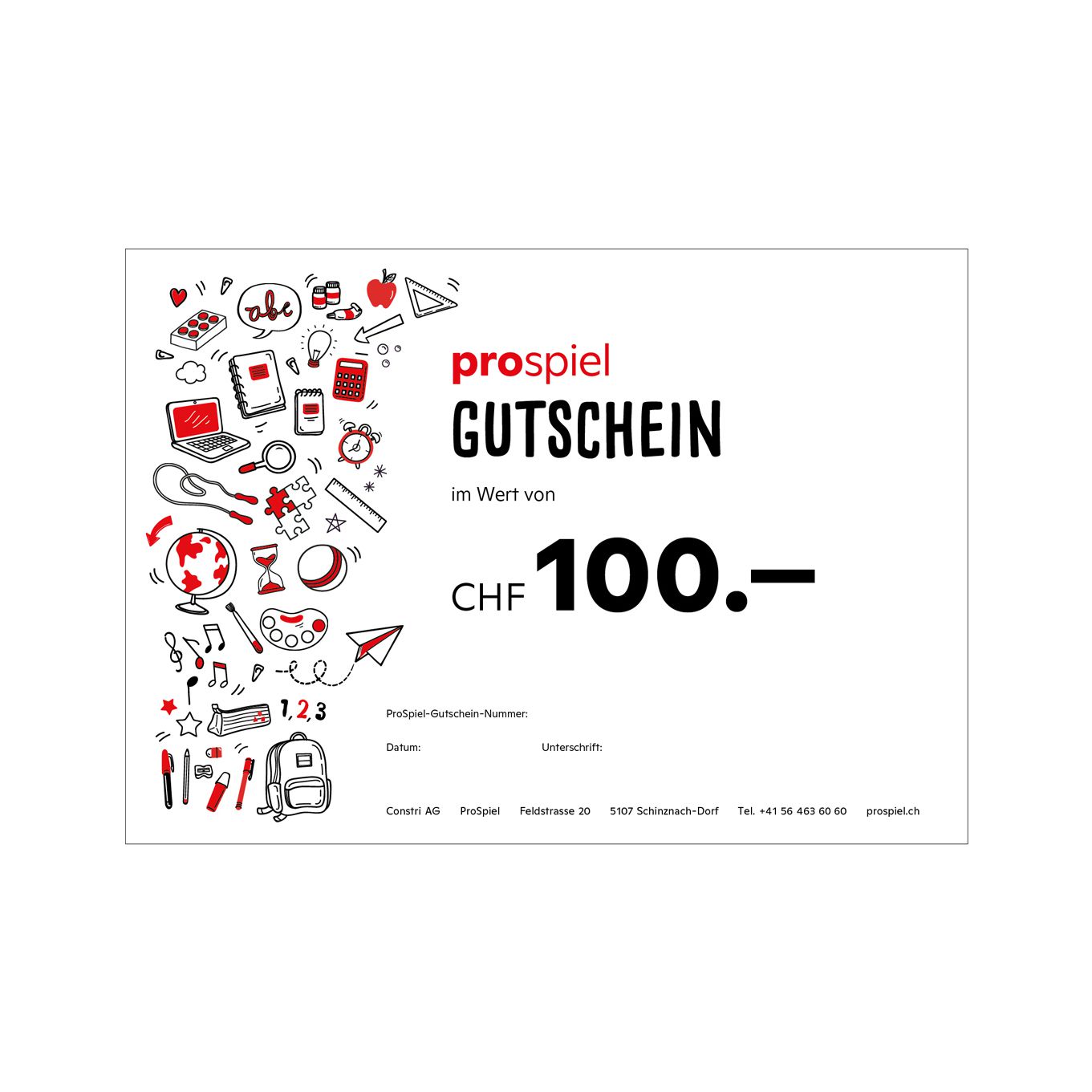 Geschenkgutschein CHF 100